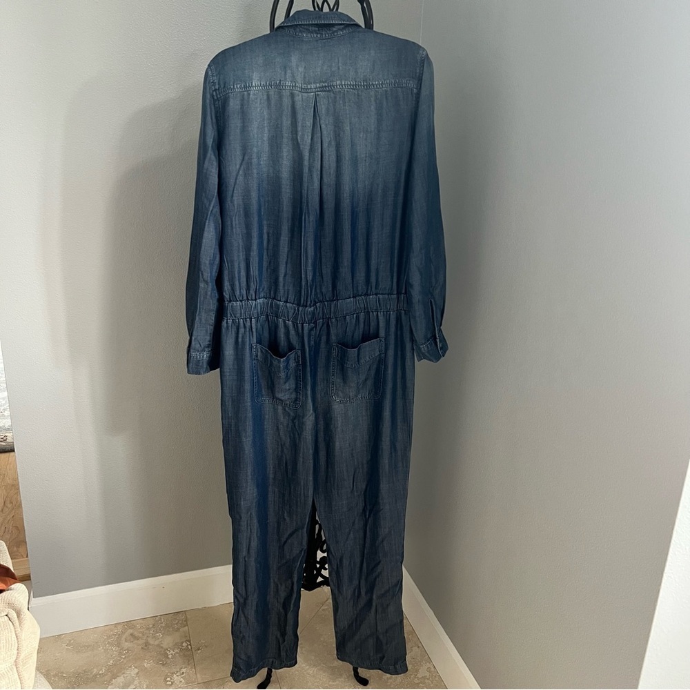 Cloth & Stone Indigo Denim Overalls - Picture 8 of 13